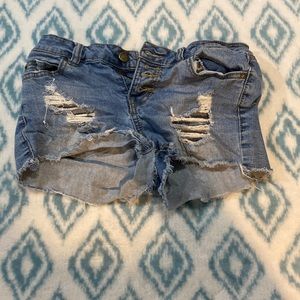 blue spice jean shorts juniors